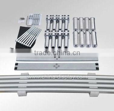 Outdoor waterproof free standing banner stand with durable hardware