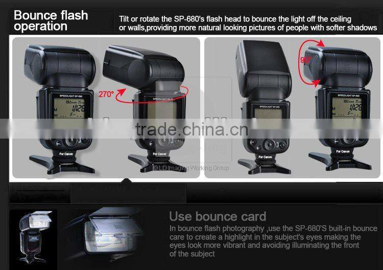 Full function camera speedlite flash SP-680 for nikon digital camera as sb800