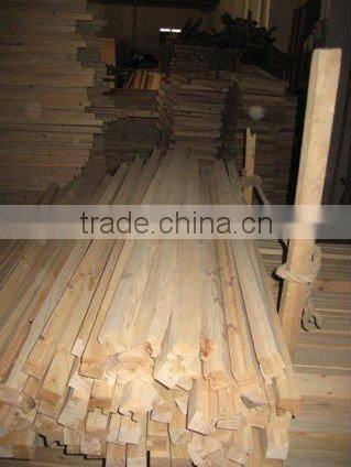 Three tiers natural wooden flower stand