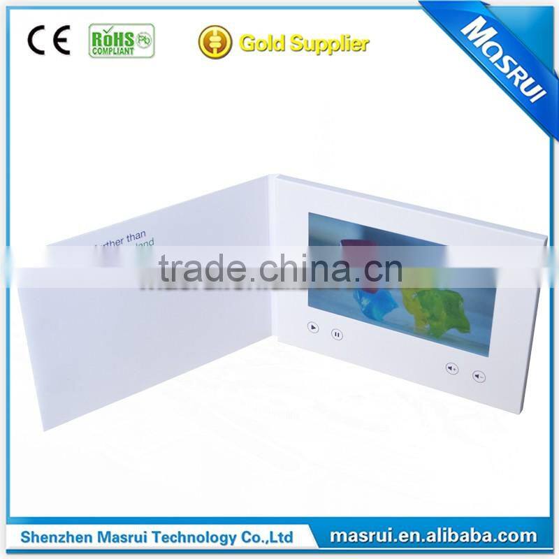 Paper Material and Artificial Style Video Invitation Greeting Card