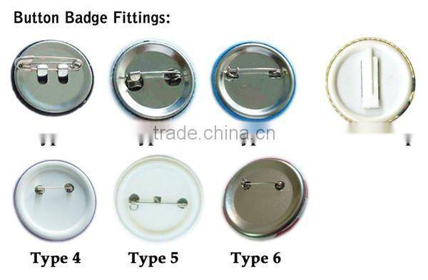 Promotional fashion cool cheap custom award ribbon rosette button badge