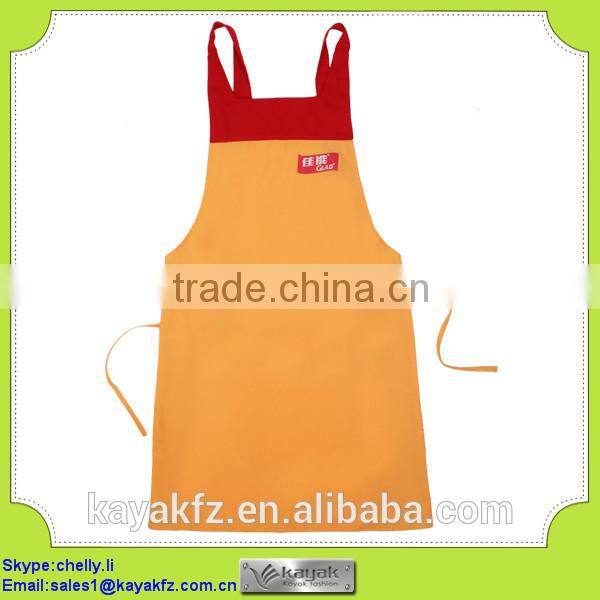 orange bib stylish promotional aprons for supermarket