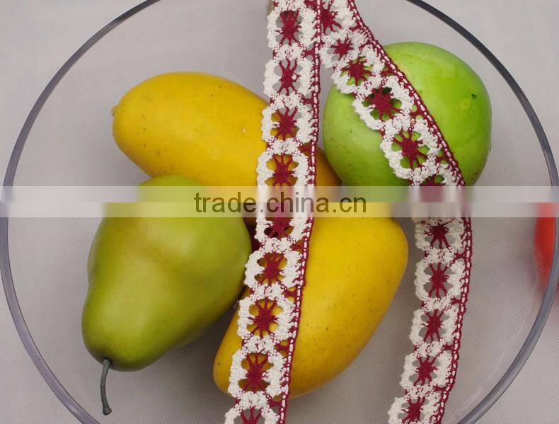 2016 african guipure Cotton ribbon trims crochet accessories lace c300102