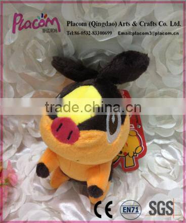 High-quality Cute Cheap Soft Stuffed Pokemon Doll Plush Tepig Animal Toy for Wholesale
