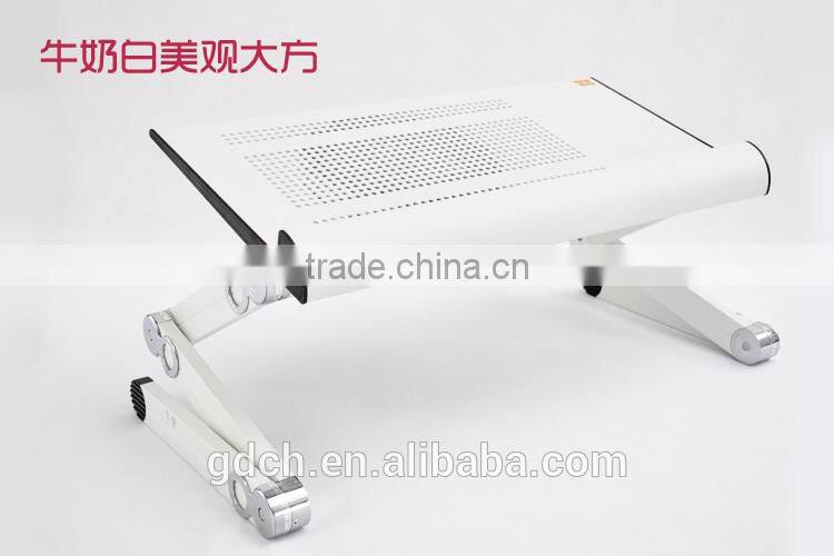 Multi-angle revolve flexibility and height adjustable laptop table