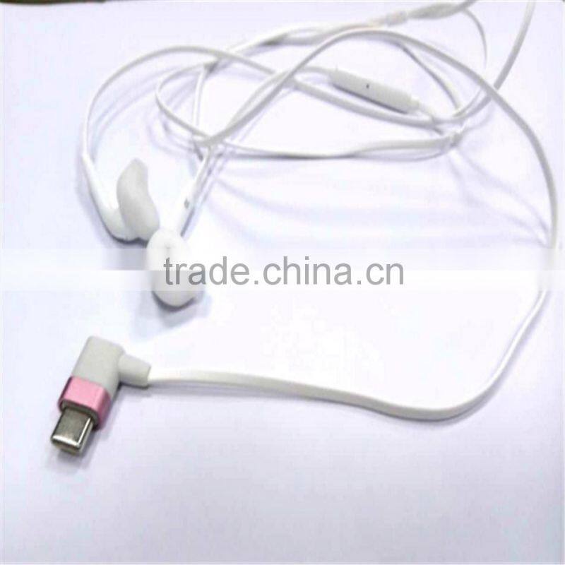 Manufacturer high quality wired stereo type-c earphone