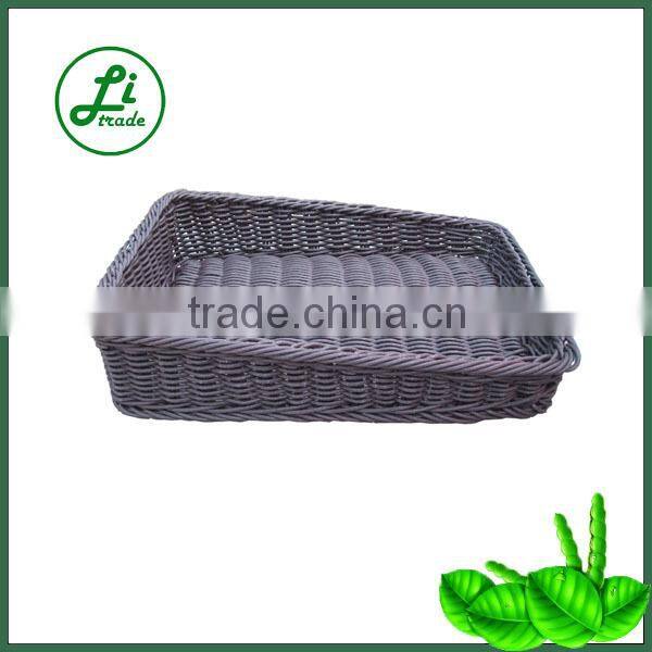 antique round woven pp basket