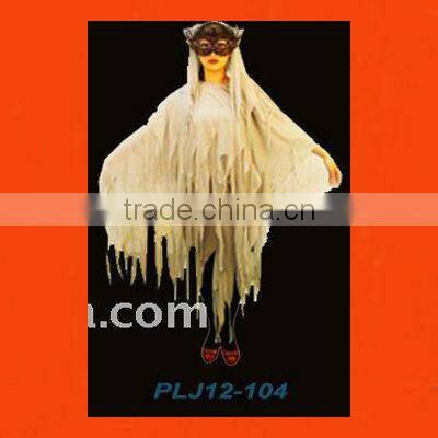 Zombie de Halloween vestido de gasa de vestuario