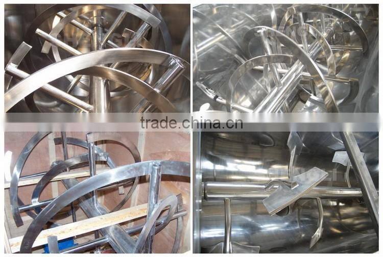 Stainless steel horizontal paddle mixer