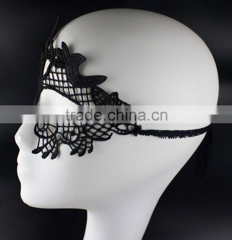 Sexy lady black lace mask, masquerade lace party mask for Christmas/Halloween