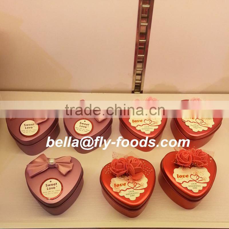 Heart-shaped Box Wrapped small round small chocolate easter eggs candy