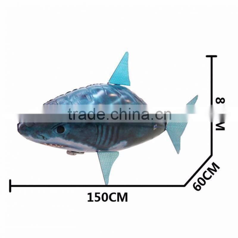 Infrared Control Popular Christmas Gift Toys Air Balloon Shark & Clown Helium Fish Balloon Toy