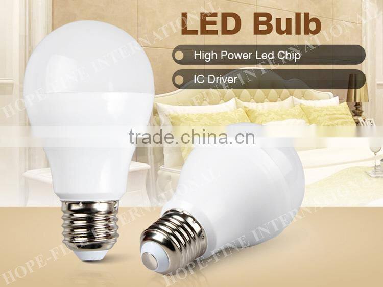 2016 Hope Fine High Quality Energy Saving E27 / E26 Led Bulb 5W 7W 9W 12W 15W LED Bulb Light