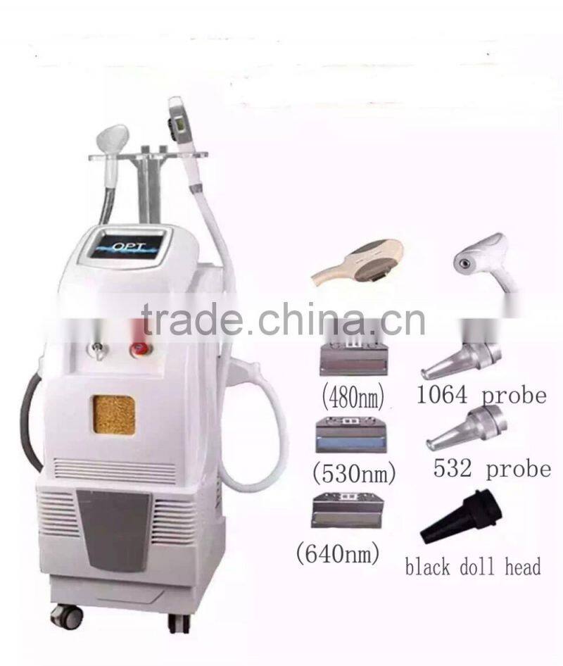 multifunctional ipl beauty machine/opt elight laser hair removal/freckle removal machine