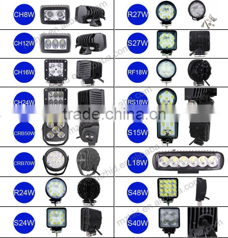 70W round shape for all cars headlight led worklight