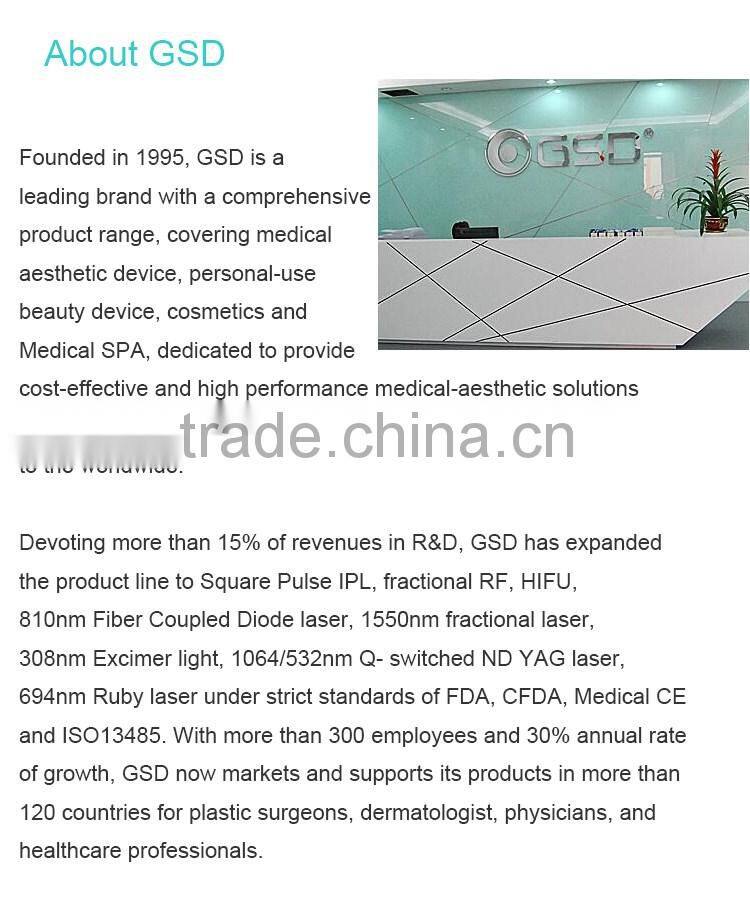 gsd fda medical ce certificated ipl hair removal portable design