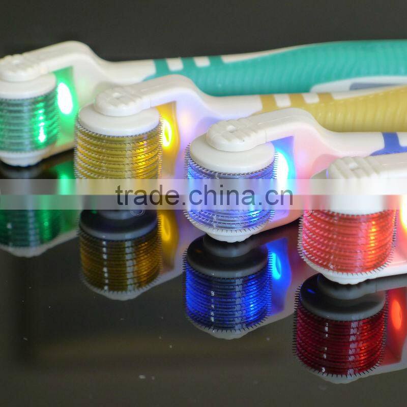 Microneedle led derma roller + replaceable head