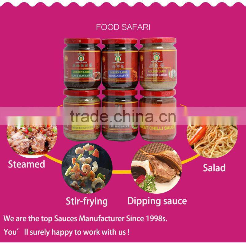High quality Hoisin Sauce Garlic sauce and black soya bean sauce for cooking