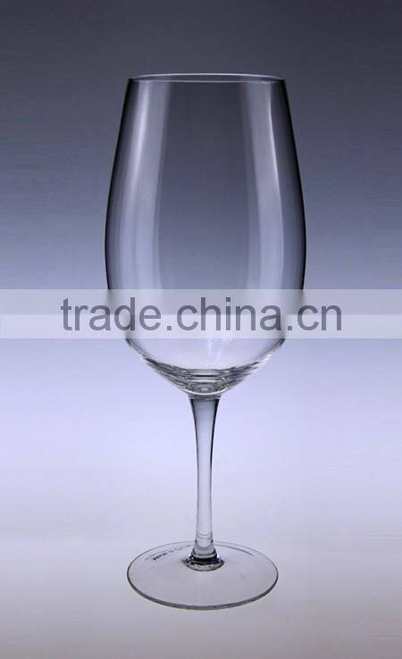 5 ounce size long stem and gentle wine glass with logo customized