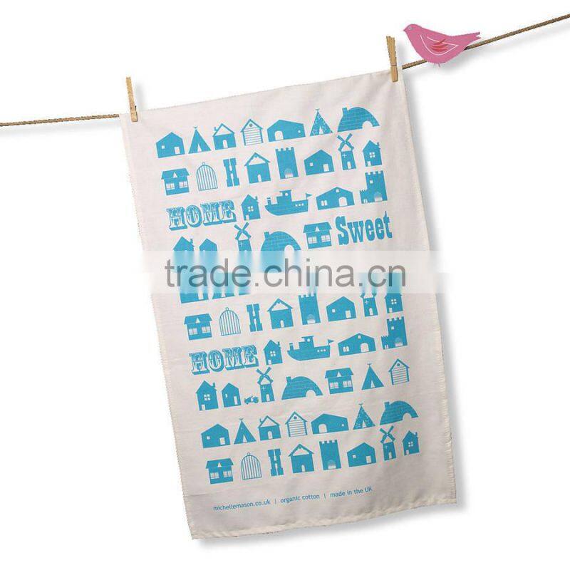 Factory Price Wholesale 100% Cotton Printed Tea Towel