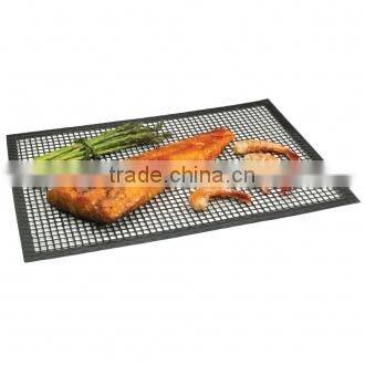 PTFE and fiberglass nonstick reusable bbq mesh grill/ oven cooking mesh barbecue mat oven mesh easy cooking