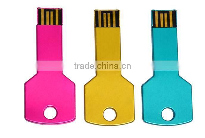 Metal USB Key Shape In Tin Box Package