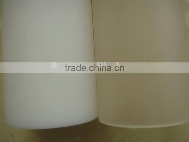 60mm outer diameter 5mm thickness length 308mm screw one side sandblast frost mily white color acrylic tube led light