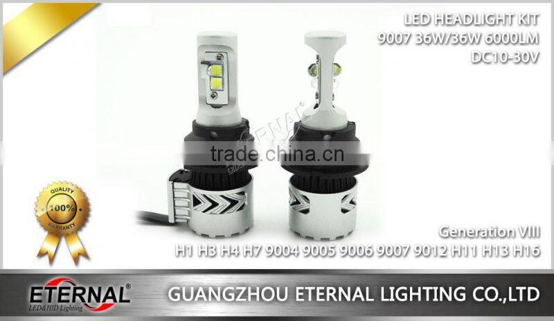 12000lm high lumen auto led bulb H1 H3 H4 H7 H11 9005 9006 LED headlight kit for car auto motorcycle 4x4 truck vehicles