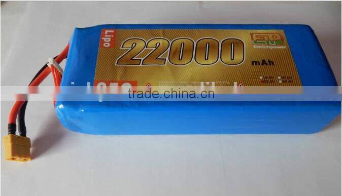 22000mAh 22.2V 25C High Capacity Lipo Battery For FPV/UAV