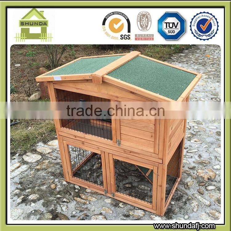 Asphalt roof Chinese wooden rabbit hutch designs
