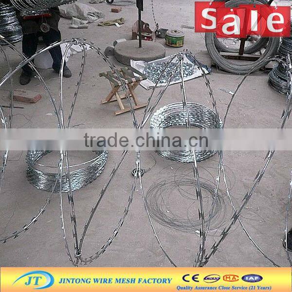 low price 450mm coil concertina razor barbed wire