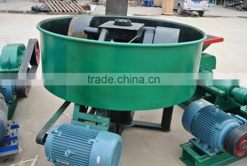 Double Roller Charcoal Crusher Mixer Machine