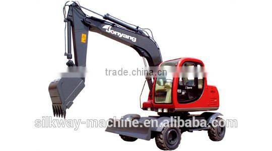 Hot Sale 8ton Mini Wheeled Excavator JYL608
