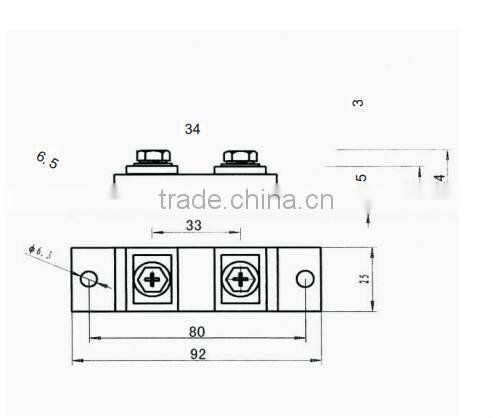 MBRP 400A 100V ultra fast soft recovery rectifier diode module