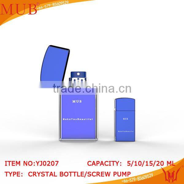 Classic Crystal Perfume Bottles Empty Blue Crystal Perfume Bottle