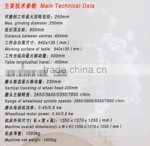 M6025K Universal tool grinding machine grinder for metal work with low price