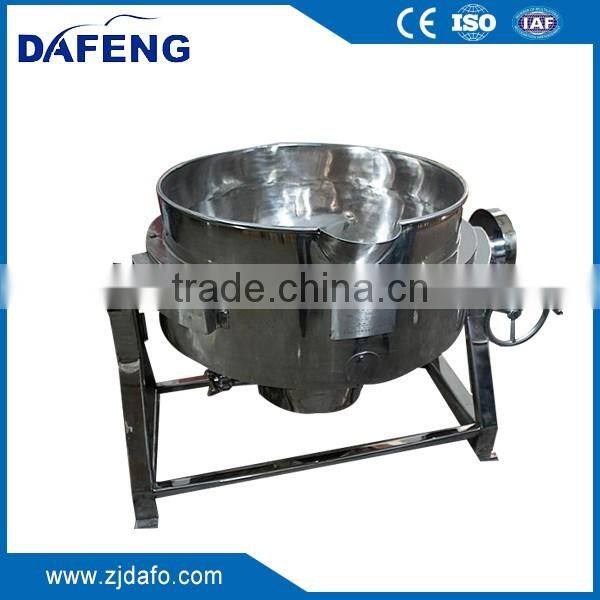 Vertical steam heated jacket kettle cooker