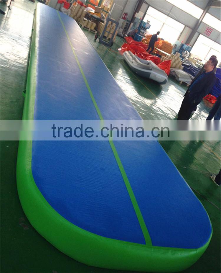 High Quality Double Wall Fabric Inflatable Gym Air Tumble Track For Sale
