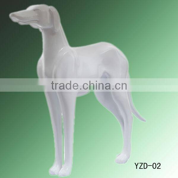 New fashion fiberglass dog mannequin for window display
