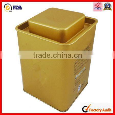 dongguan square tea tin canisters