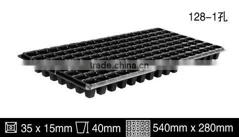 Black plastic material seed trays type plastic nursery trays for garden