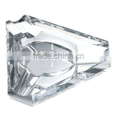 clear triangle cigarette ashtray with logo