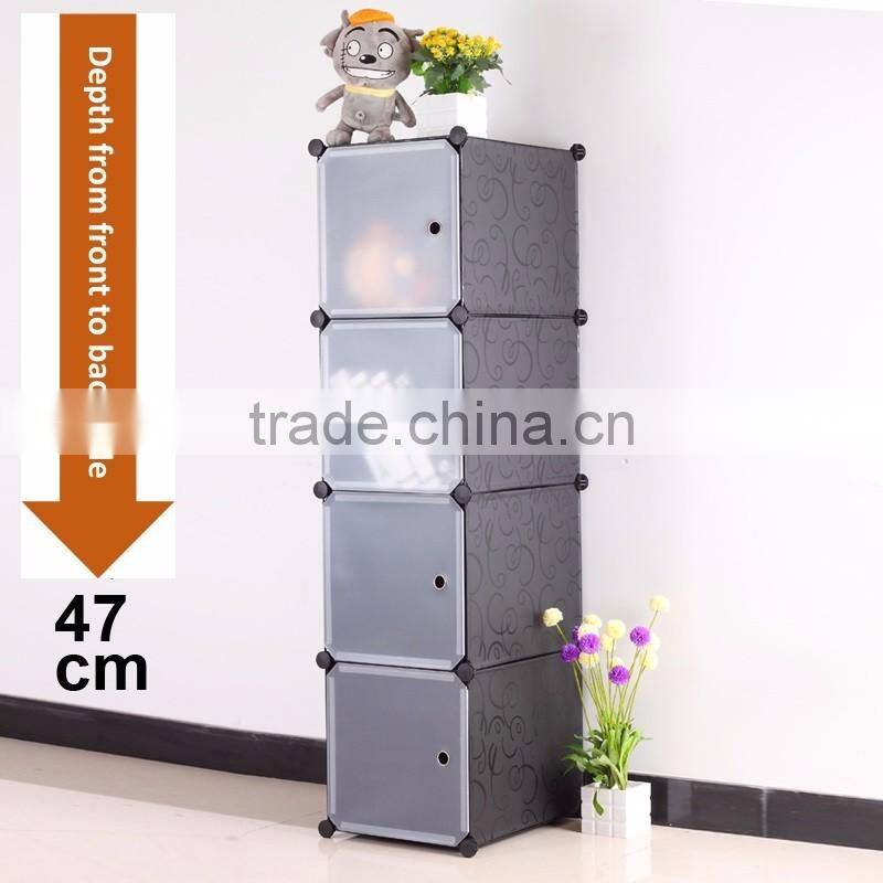 VIVINATURE DIY Large Clothes Closet Wardrobe Cabinet Cloth Shoes Storage Organizer 4-Layers 16-Drawer