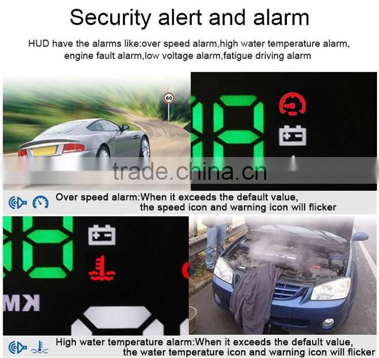 New Wholesale OBD HD Colorful Big Screen Display Universal Head Up Display For Car Cheap Price