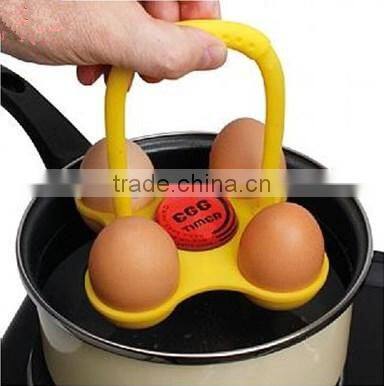 cooking basket with egg timer, egg cooking basket with color changing timer