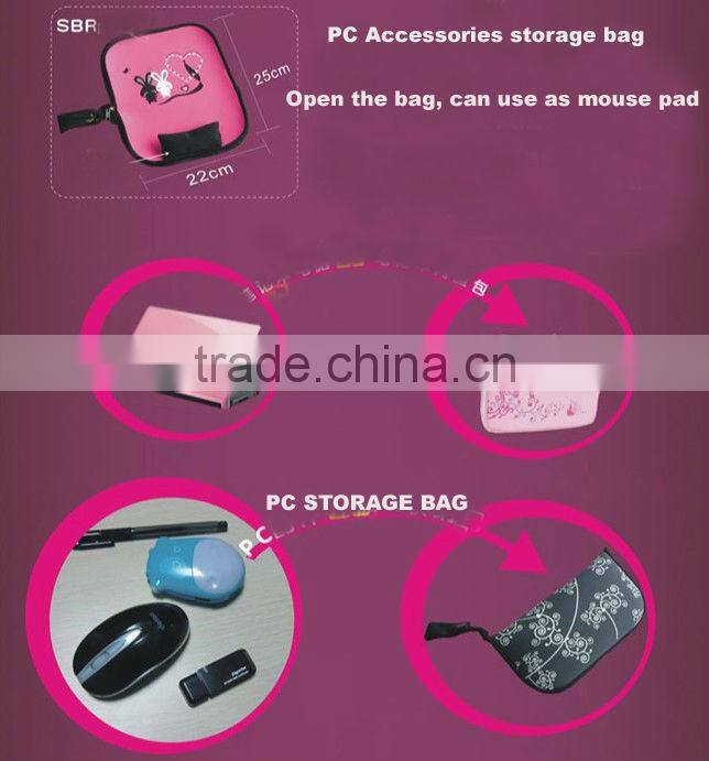Portable PC accessories storage bag