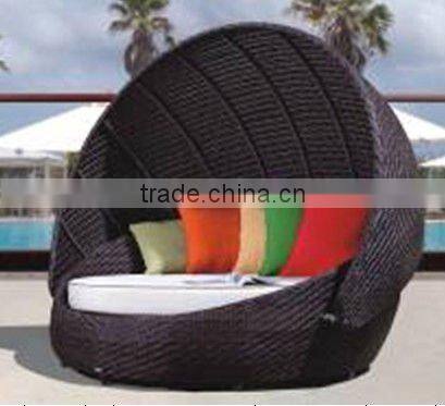 New design lounge furniture garden outdoor sun lounger with canopy