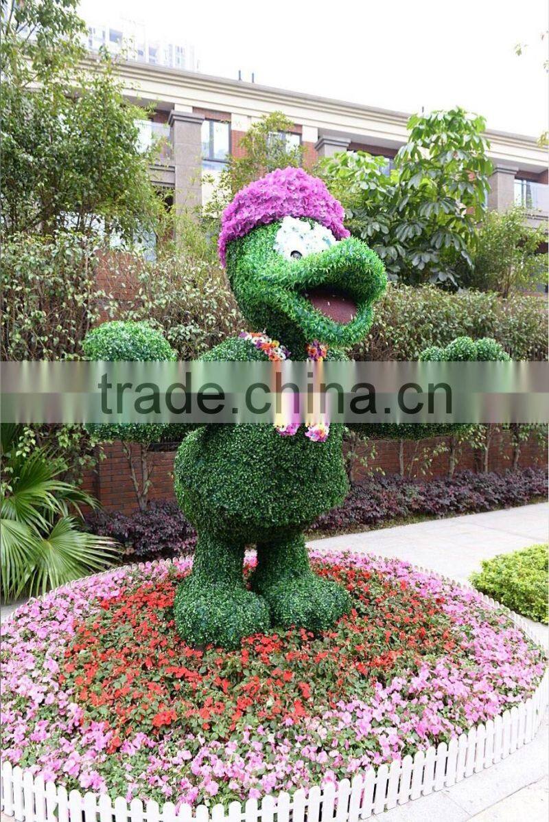 Simulation topiary animal sculptures for theme park decoration
