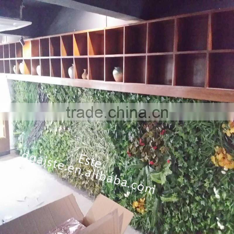 artificial green wall fake grass for indoor decoration plastic plant fire residence