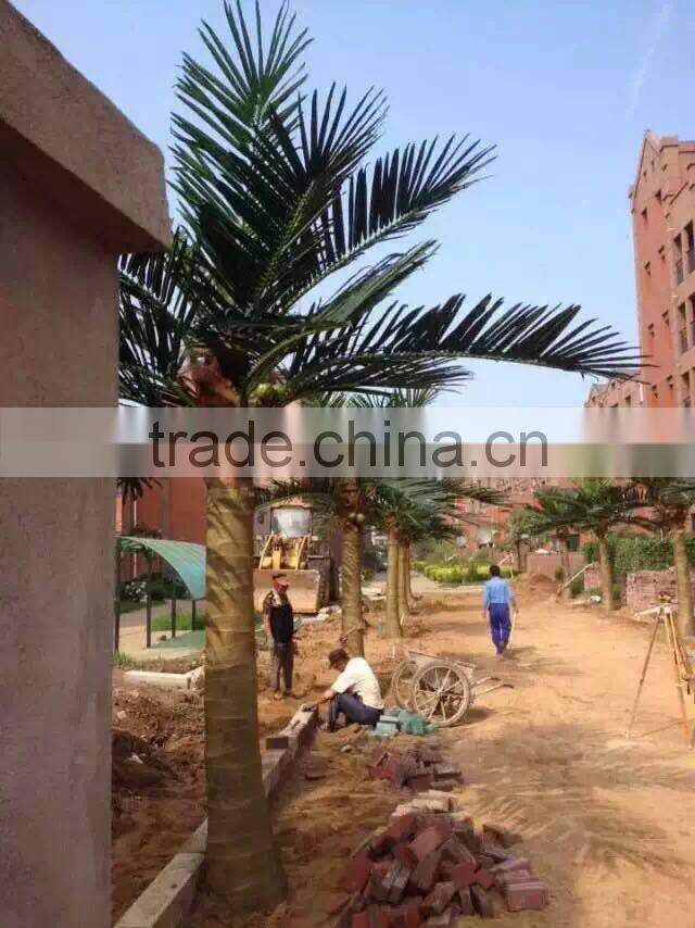 artificial palm tree for decoration china fake garden fiberglass tree decor